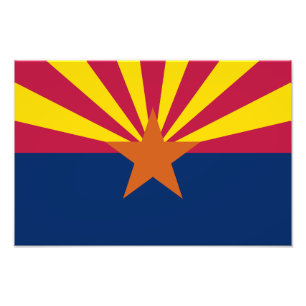 Staatsflagge von Arizona Fotodruck