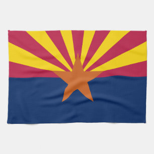 Staatsflagge von Arizona Geschirrtuch