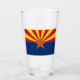 Staatsflagge von Arizona Glas