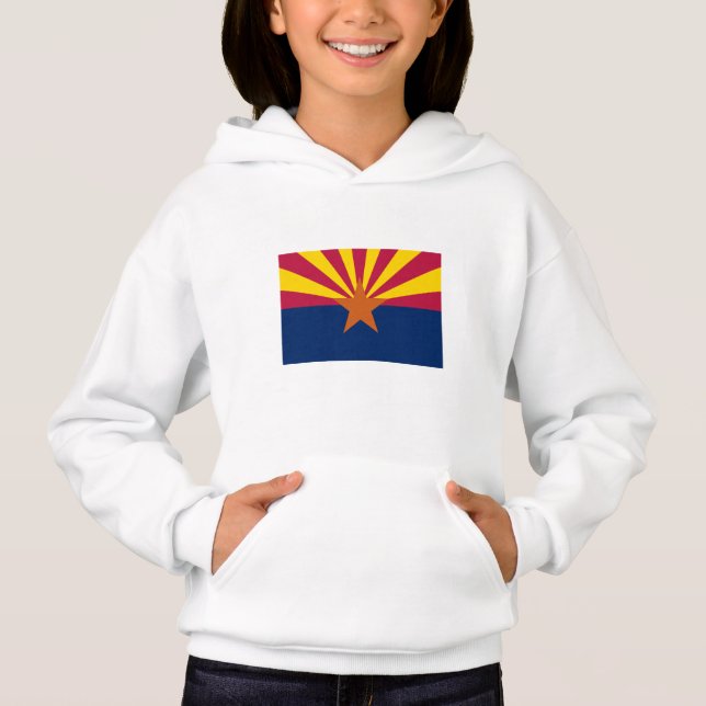 Staatsflagge von Arizona Hoodie (Vorderseite)