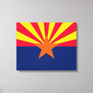 Staatsflagge von Arizona Leinwanddruck