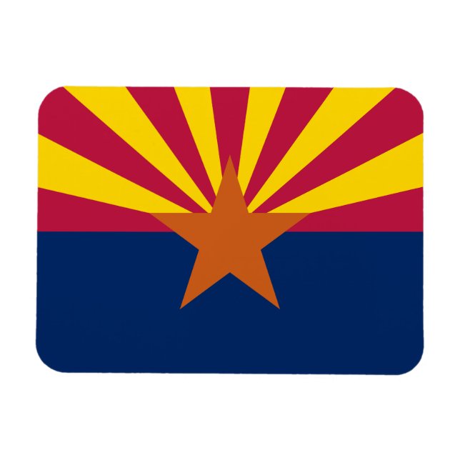 Staatsflagge von Arizona Magnet (Horizontal)
