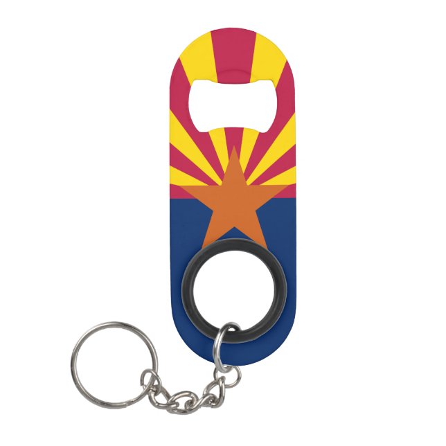 Staatsflagge von Arizona Mini Flaschenöffner (Vorderseite)