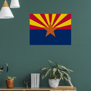 Staatsflagge von Arizona Poster
