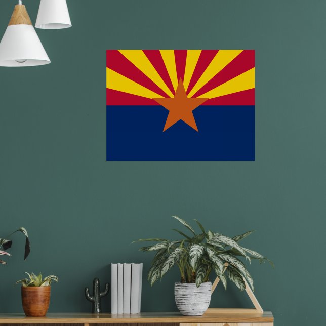 Staatsflagge von Arizona Poster (Wohnzimmer 1)