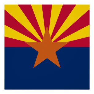 Staatsflagge von Arizona Poster