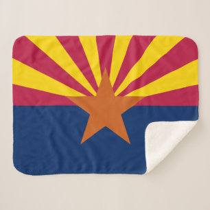Staatsflagge von Arizona Sherpadecke