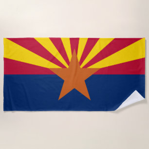 Staatsflagge von Arizona Strandtuch