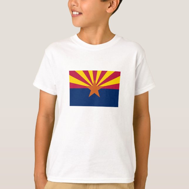 Staatsflagge von Arizona T-Shirt (Vorderseite)