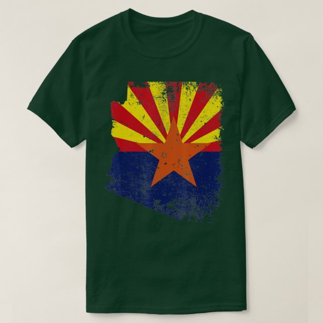 Staatsflagge von Arizona T-Shirt (Design vorne)
