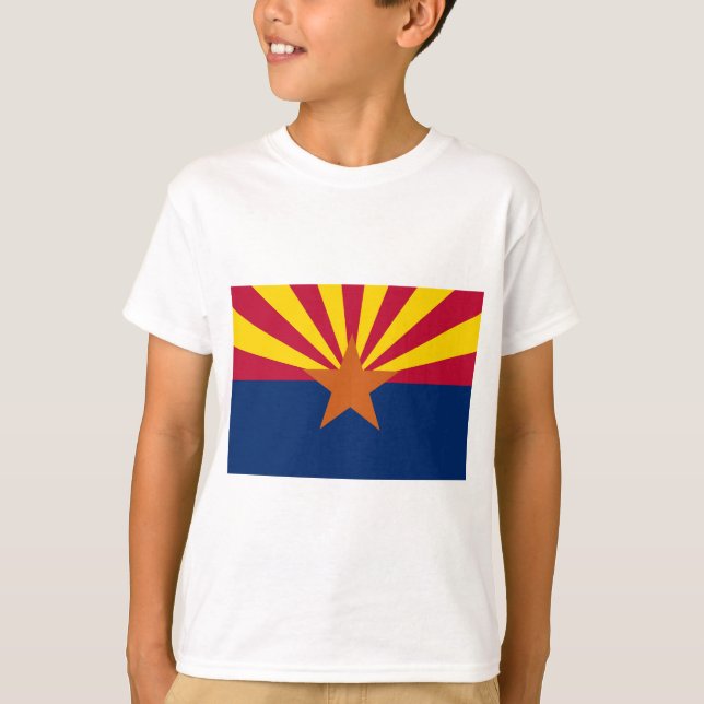 Staatsflagge von Arizona T-Shirt (Vorderseite)