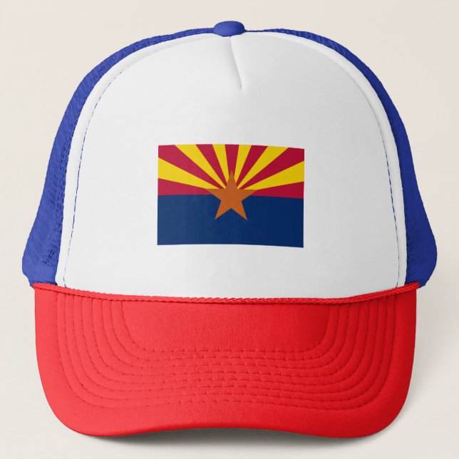 Staatsflagge von Arizona Truckerkappe (Vorderseite)