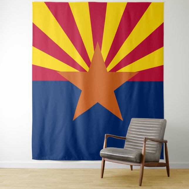 Staatsflagge von Arizona Wandteppich (Beispiel)