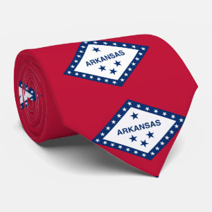 Staatsflagge von Arkansas Krawatte
