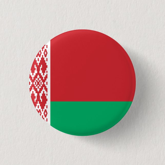 Staatsflagge von Belarus Button (Vorderseite)