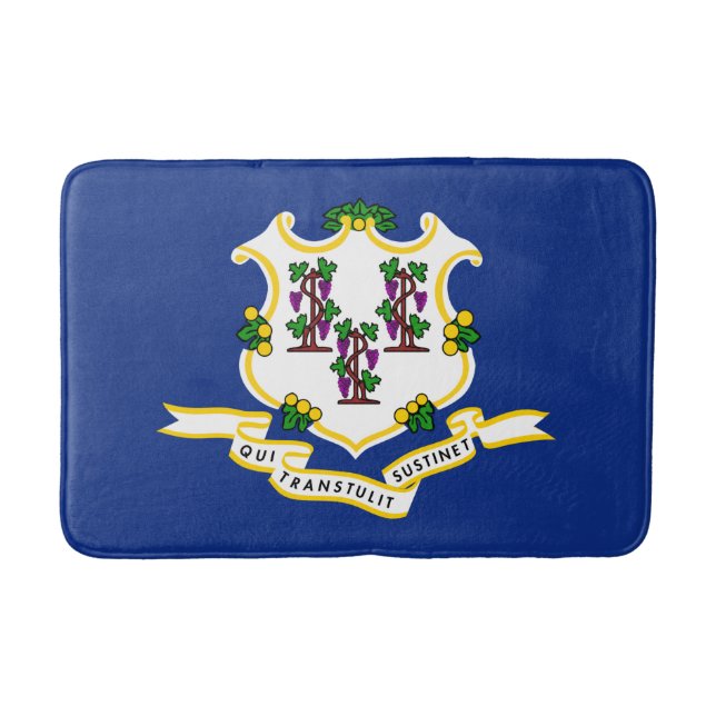 Staatsflagge von Connecticut Badematte (Vorderseite)