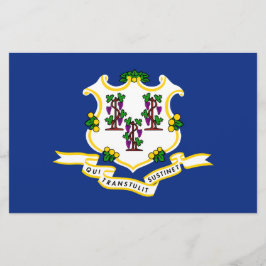 Staatsflagge von Connecticut Briefpapier