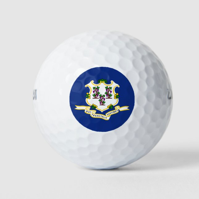 Staatsflagge von Connecticut Golfball (Vorderseite)