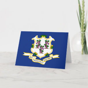 Staatsflagge von Connecticut Karte