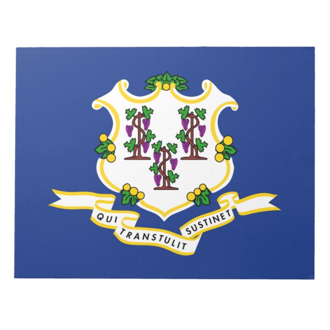 Staatsflagge von Connecticut Notizblock (Vorderseite)
