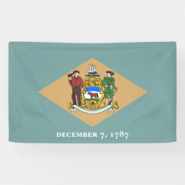 Staatsflagge von Delaware (DE, USA) Banner