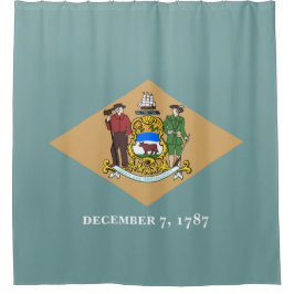 Staatsflagge von Delaware (DE, USA) Duschvorhang