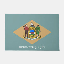 Staatsflagge von Delaware (DE, USA) Fußmatte