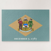 Staatsflagge von Delaware (DE, USA)