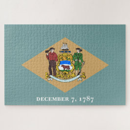 Staatsflagge von Delaware (DE, USA) Puzzle
