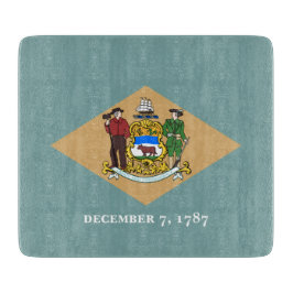 Staatsflagge von Delaware (DE, USA) Schneidebrett