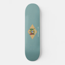 Staatsflagge von Delaware (DE, USA) Skateboard
