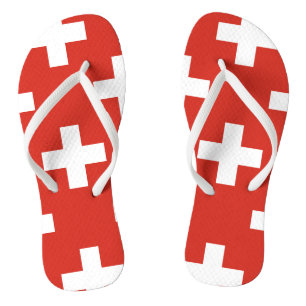 Staatsflagge von der Schweiz Flip Flops