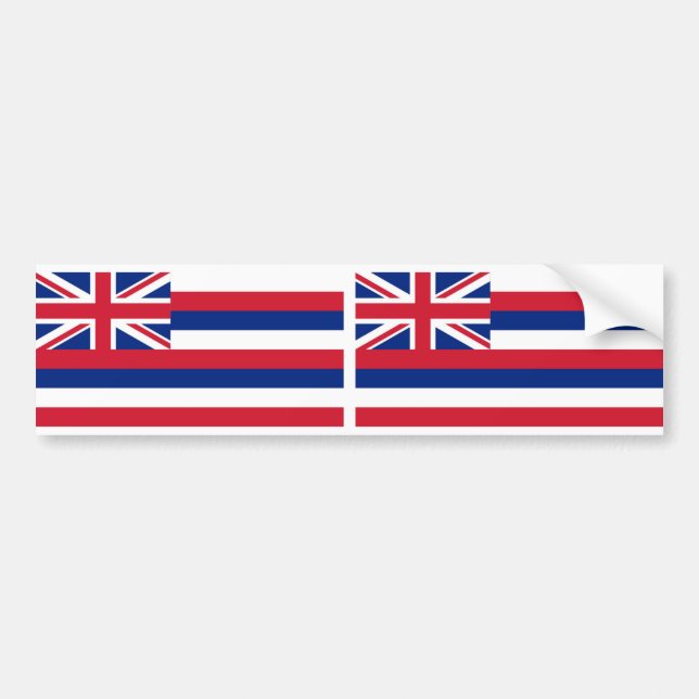 Staatsflagge von Hawaii Autoaufkleber (Vorne)