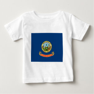 Staatsflagge von Idaho Baby T-shirt