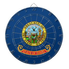 Staatsflagge von Idaho Dartscheibe