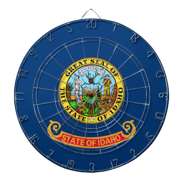 Staatsflagge von Idaho Dartscheibe (vorne)