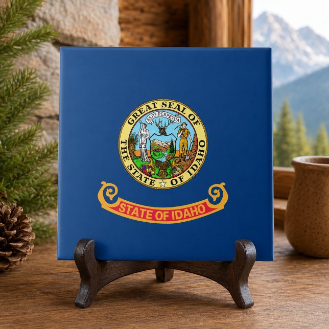 Staatsflagge von Idaho Fliese (Idaho State Flag Tile)
