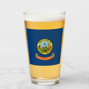 Staatsflagge von Idaho Glas