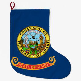 Staatsflagge von Idaho Großer Weihnachtsstrumpf