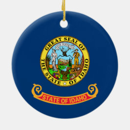 Staatsflagge von Idaho Keramik Ornament