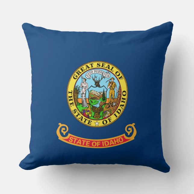 Staatsflagge von Idaho Kissen (Vorderseite)