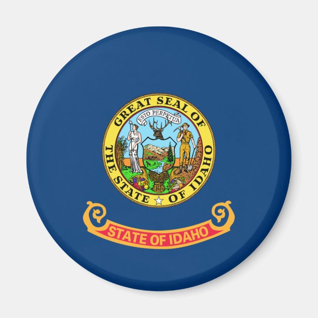 Staatsflagge von Idaho Magnet (Vorne)