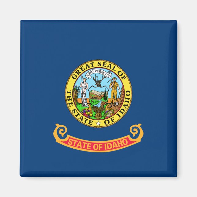 Staatsflagge von Idaho Magnet (Vorne)