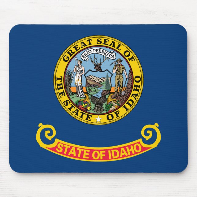 Staatsflagge von Idaho Mousepad (Vorne)