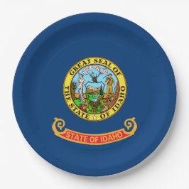 Staatsflagge von Idaho Pappteller
