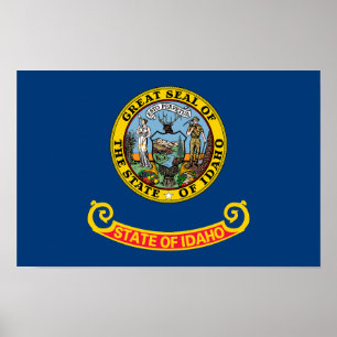 Staatsflagge von Idaho Poster