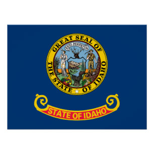 Staatsflagge von Idaho Poster