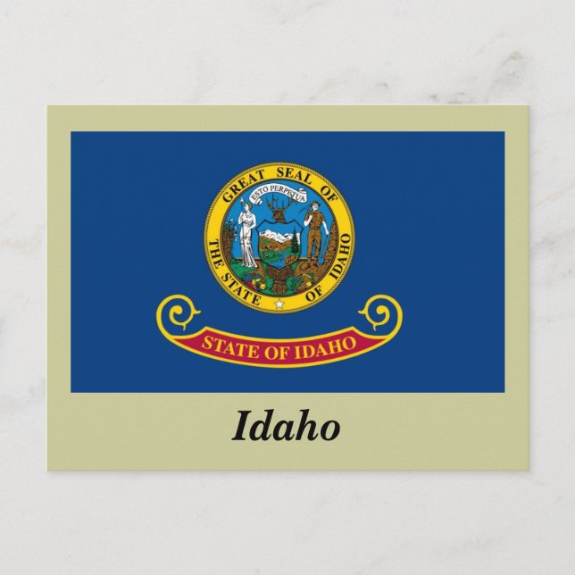 Staatsflagge von Idaho Postkarte (Vorderseite)