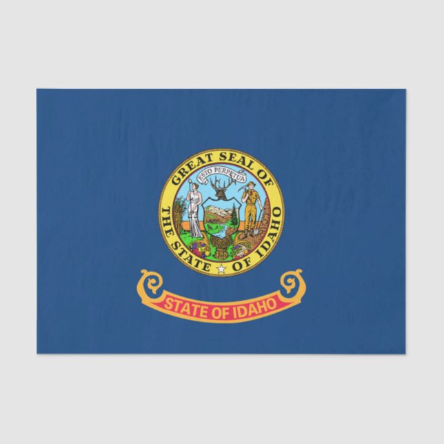Staatsflagge von Idaho Seidenpapier (Vorderseite)