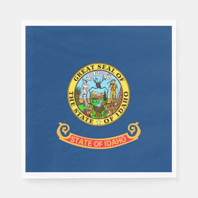 Staatsflagge von Idaho Serviette (Vorderseite)